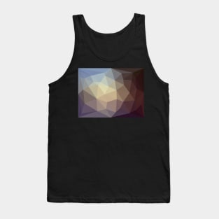 Brown and Blue Triangles Tank Top